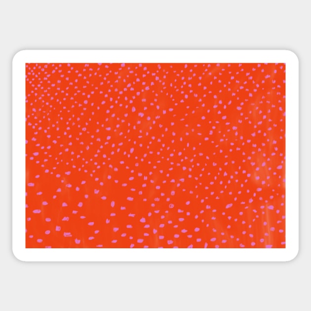 Red Pink Pattern 1 Sticker by mariacaballer